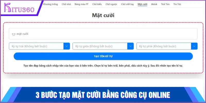 3 bước tạo mặt cười bằng công cụ online