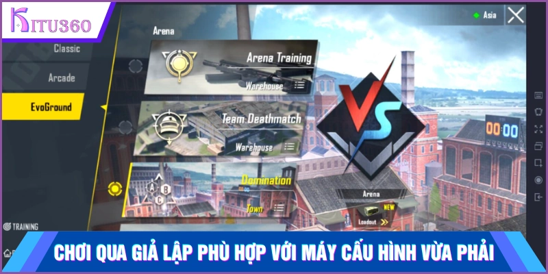 Chơi qua trình giả lập phù hợp với máy cấu hình vừa phải