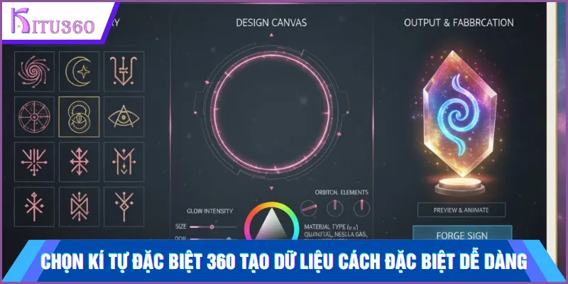 Chọn Kí Tự Đặc Biệt 360 tạo dữ liệu cách đặc biệt dễ dàng