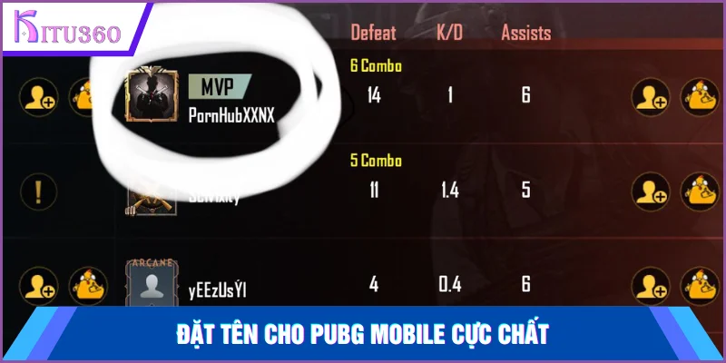 Đặt tên cho PUBG Mobile tạo nên phong cách gamer