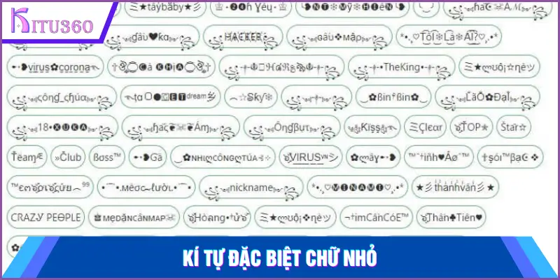 Ki Tu Dac Biet Chu Nho