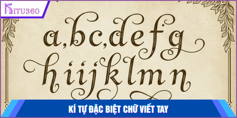 Ki Tu Dac Biet Chu Viet Tay