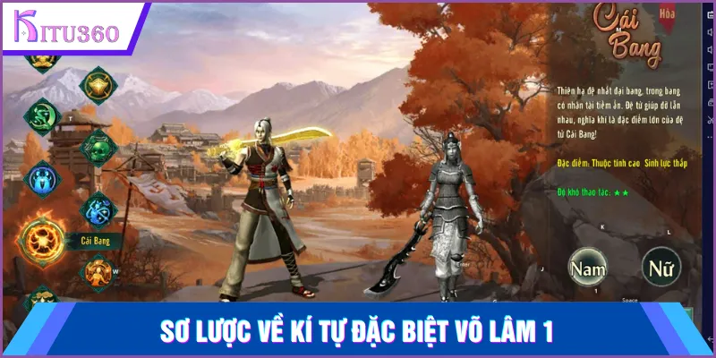 Sơ lược về kí tự đặc biệt Võ Lâm 1