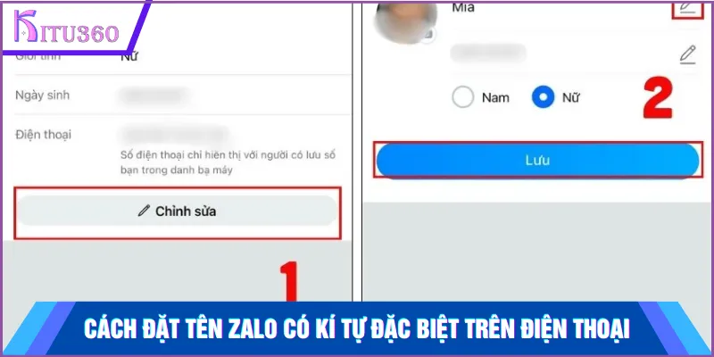 Cách đặt tên Zalo có kí tự đặc biệt trên điện thoại