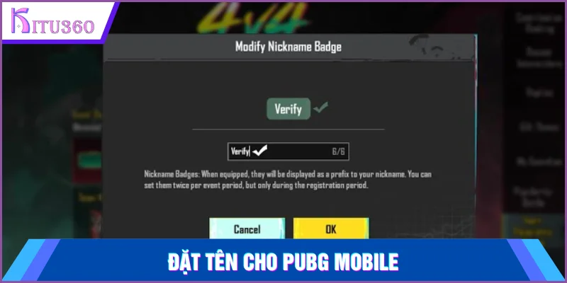 Dat Ten Cho Pubg Mobile