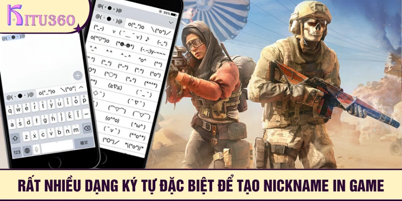 Rất nhiều dạng ký tự đặc biệt để bạn lựa chọn tạo tên